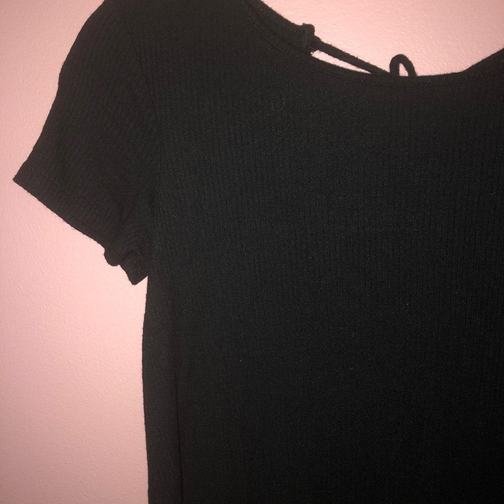 Black T-shirt dress